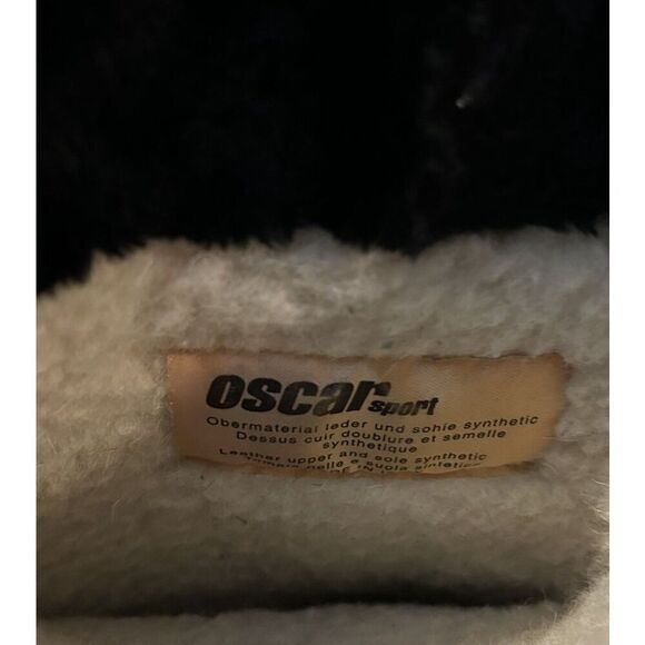 OSCAR Sport Vera Apres Ski Fur Sedge Boots Women's EU 40 Black Made In Italy - Picture 5 of 5